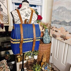 Eco Friendly Recycled Plastic Stylish Boho Market Backpack.